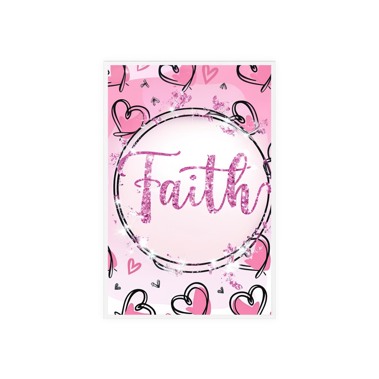 FAITH Acrylic Sign with Wooden Stand