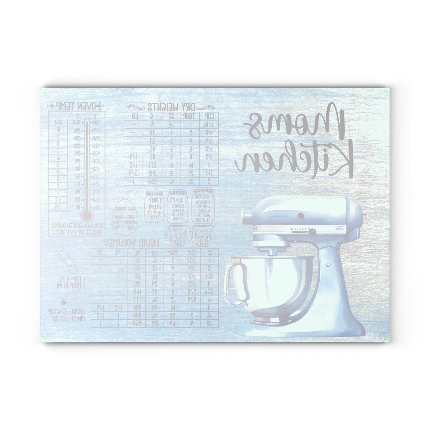 Mom's Kitchen Glass Cutting Board