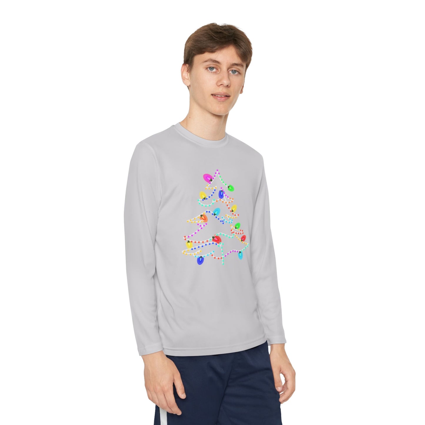 Christmas Lights Kids Long Sleeve Tee