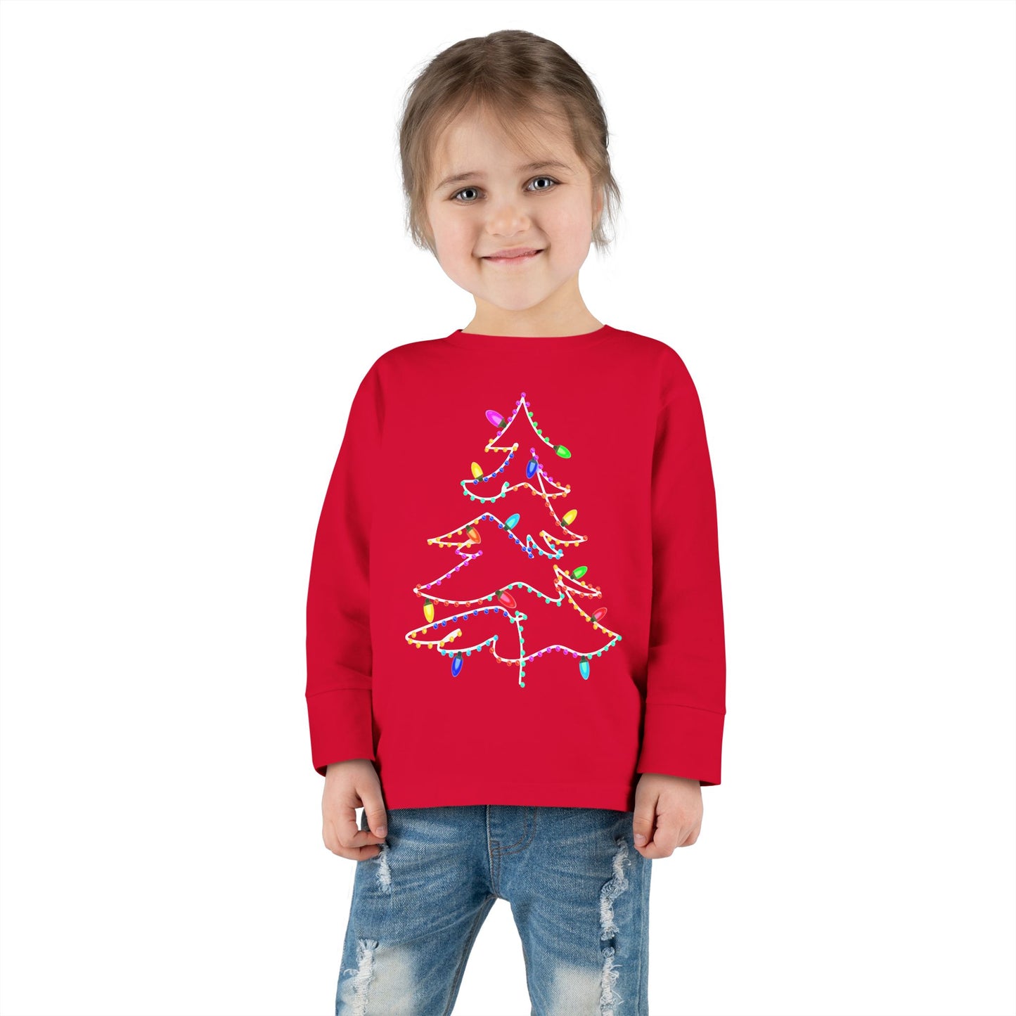 Christmas Lights Toddler  Long Sleeve Tee