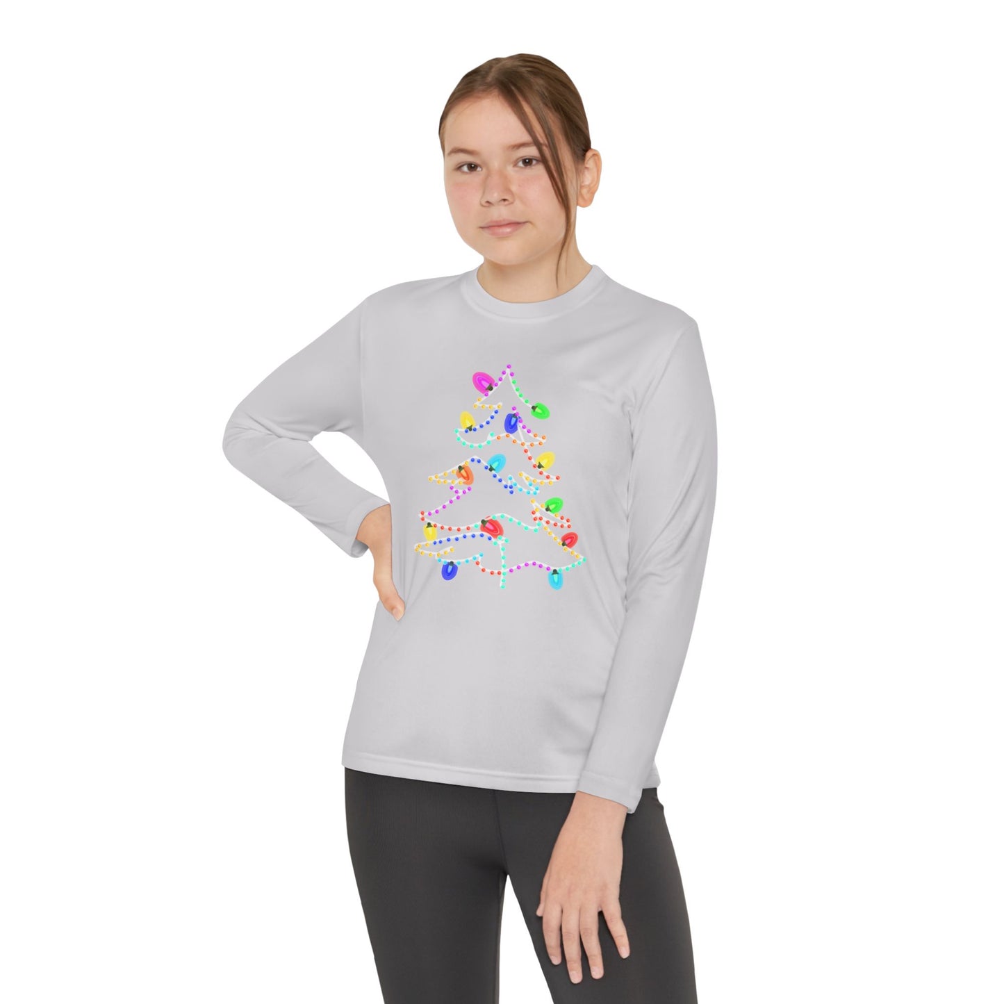 Christmas Lights Kids Long Sleeve Tee