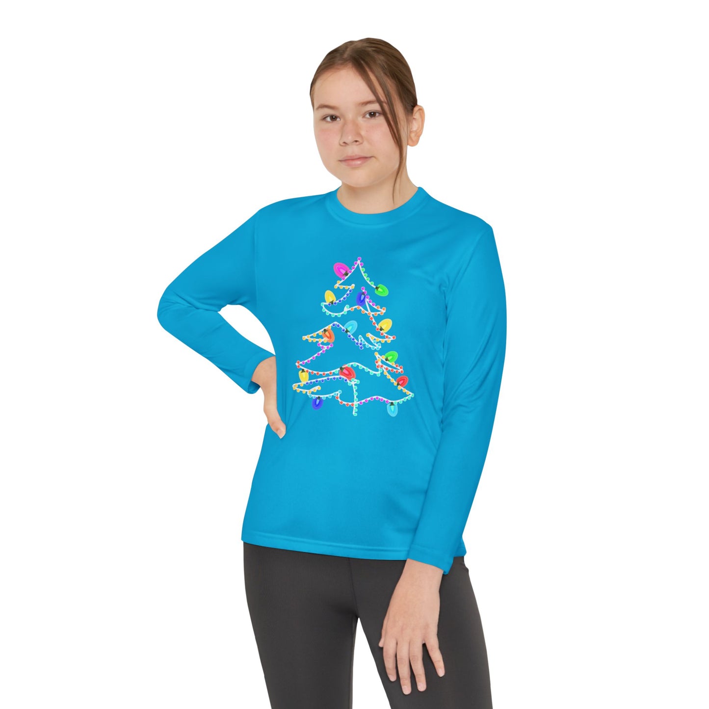 Christmas Lights Kids Long Sleeve Tee