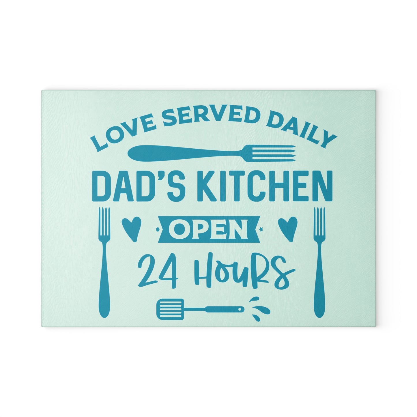 Dad's Kitchen Glass Cutting Board