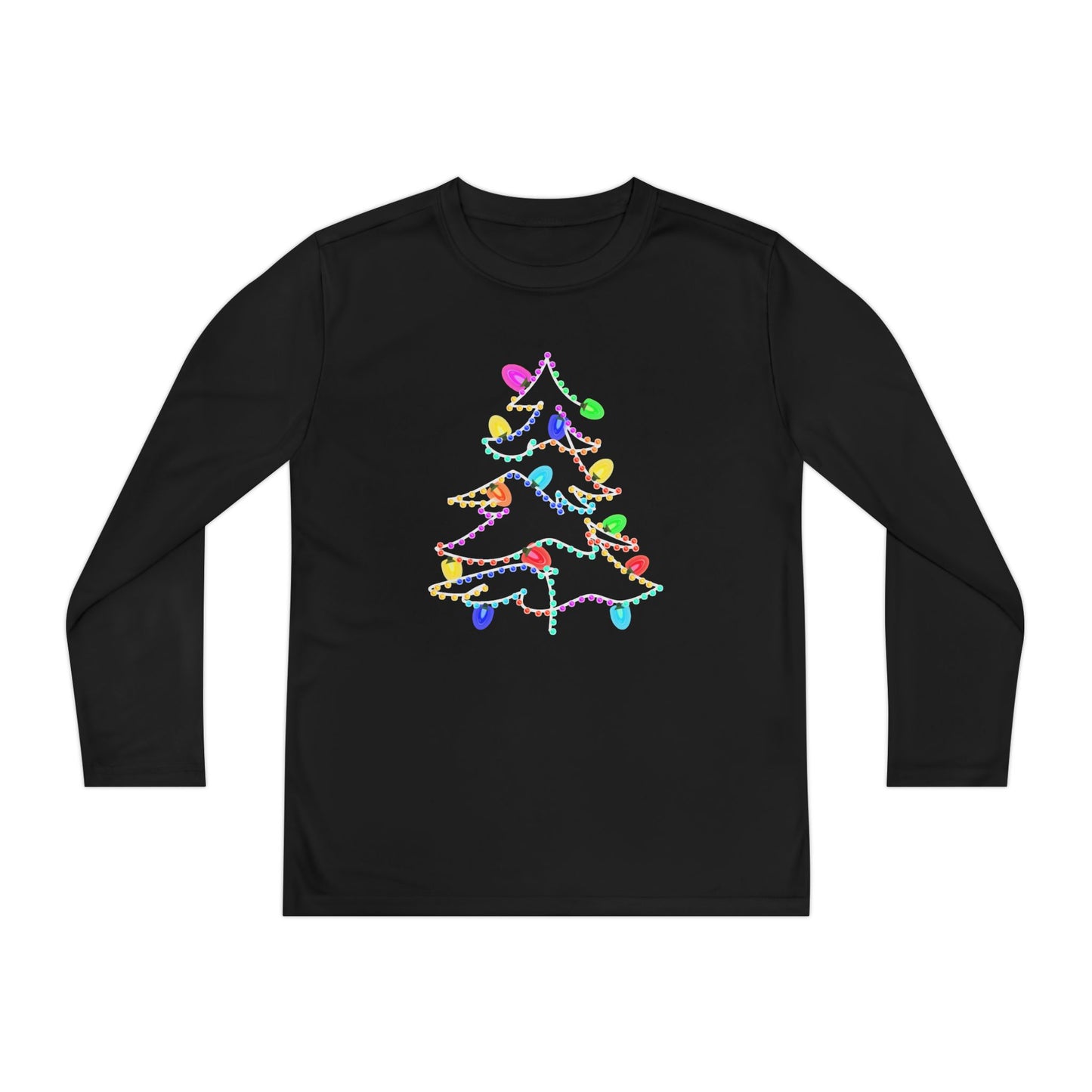 Christmas Lights Kids Long Sleeve Tee