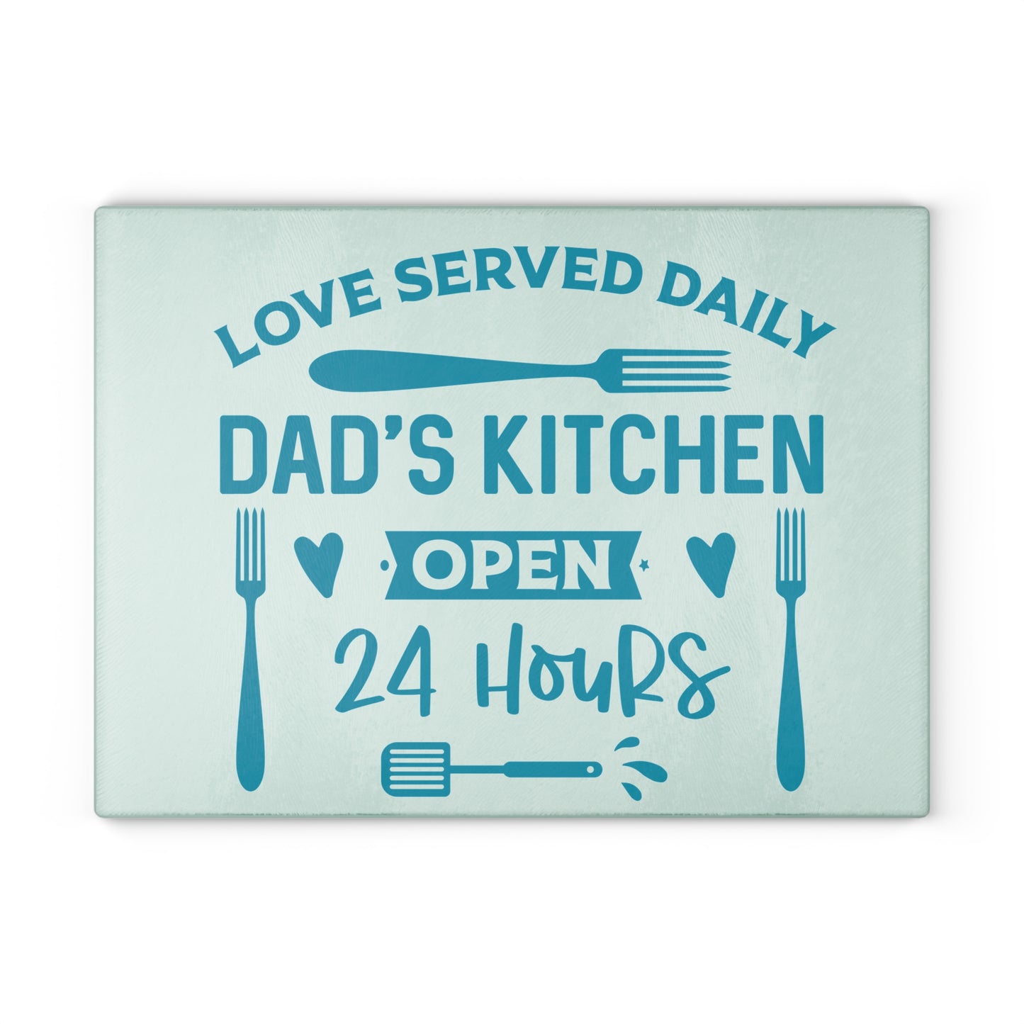 Dad's Kitchen Glass Cutting Board