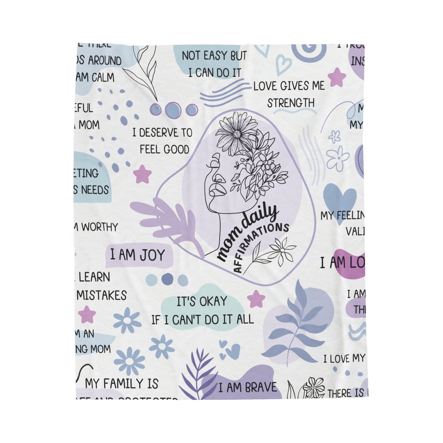 Mom Daily Affirmation Blanket