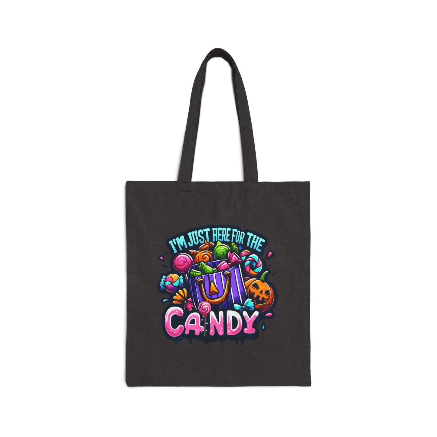 Here For The Candy Canvas Tote Bag