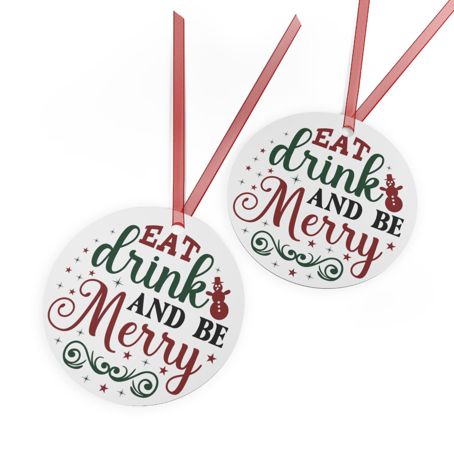 Eat Drink & Be Merry Ornament