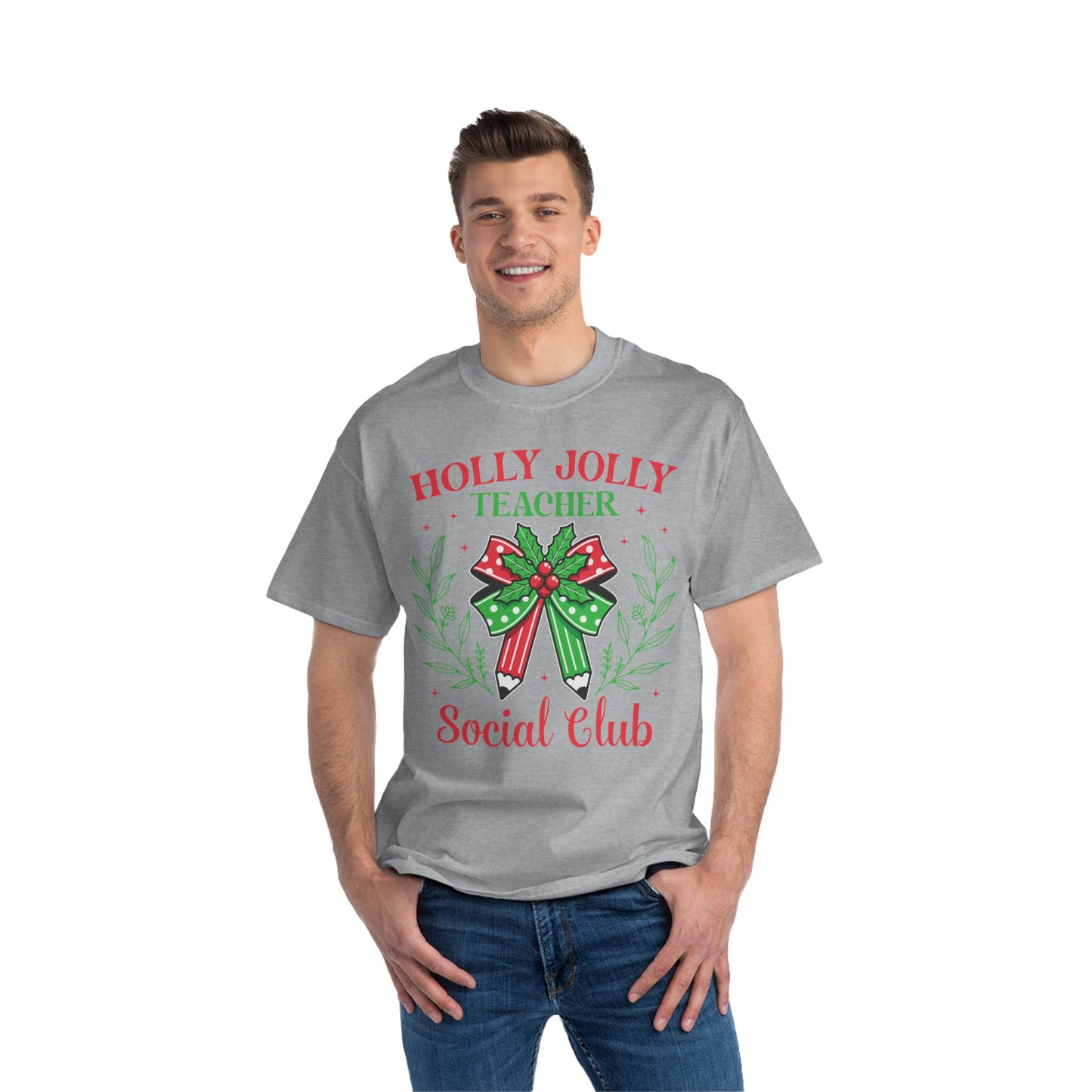 Holly Jolly Teacher Social Club Tee