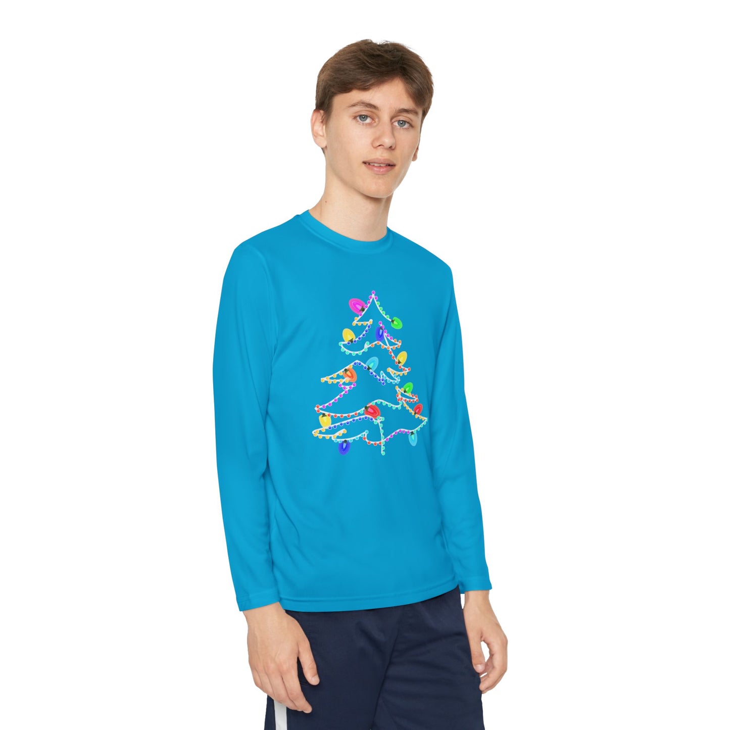 Christmas Lights Kids Long Sleeve Tee