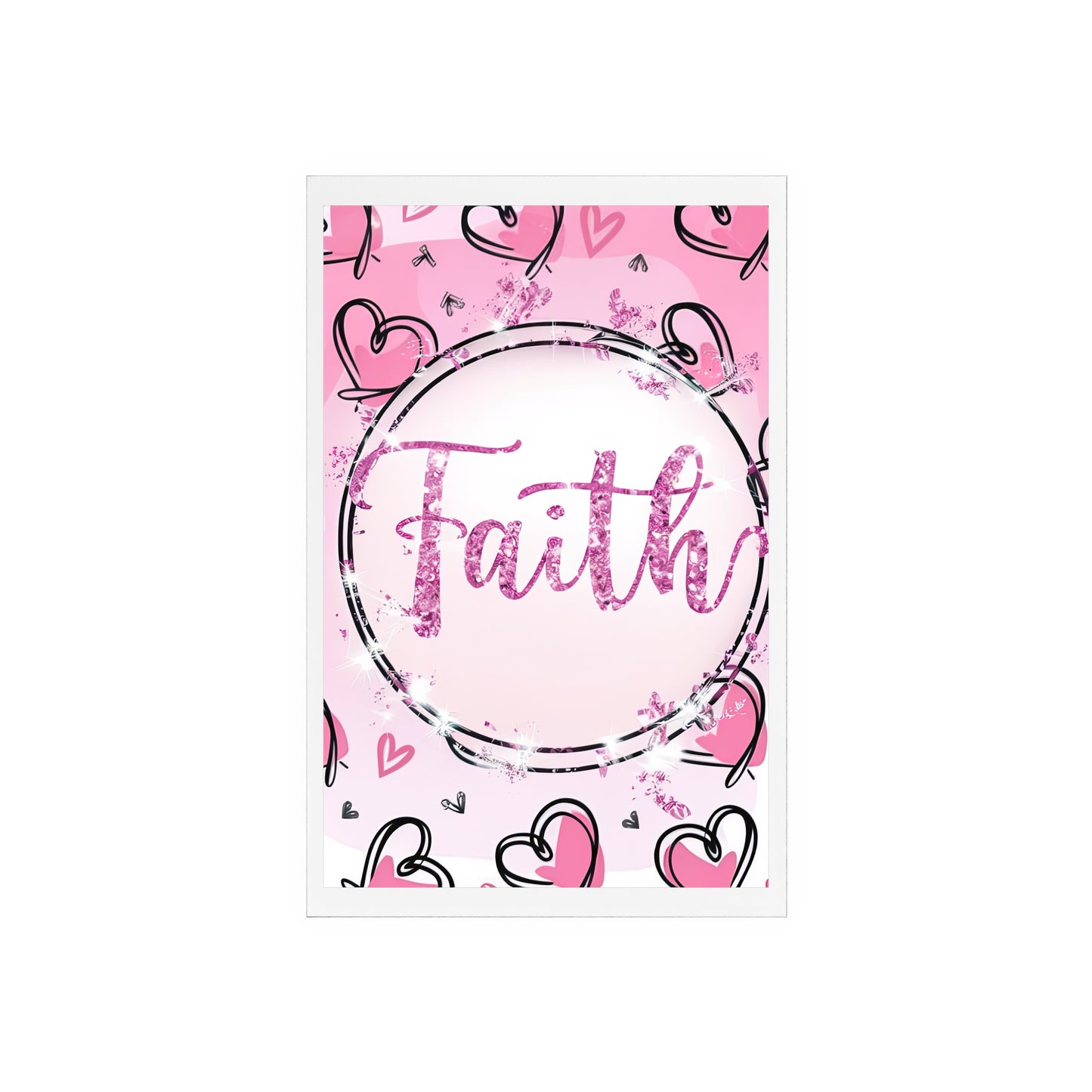 FAITH Acrylic Sign with Wooden Stand