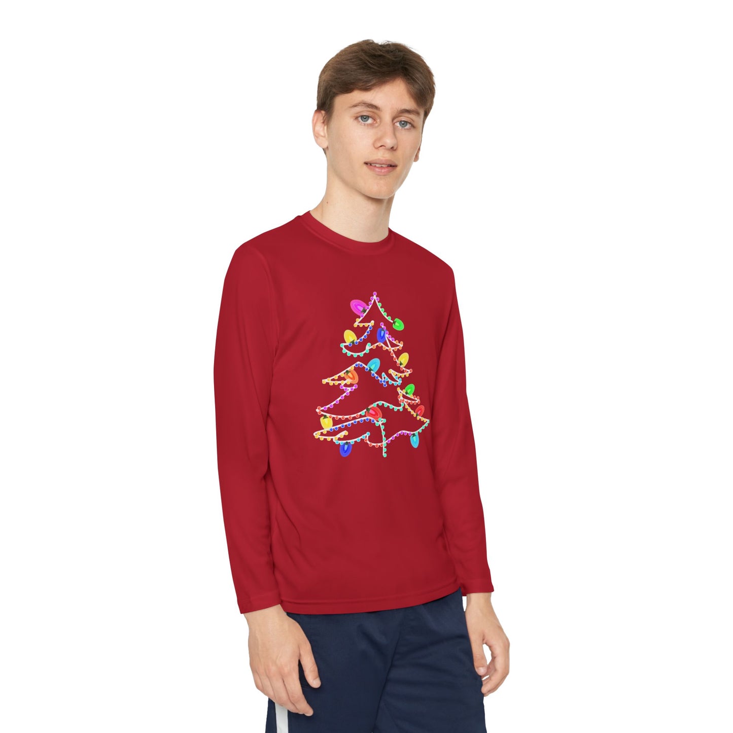 Christmas Lights Kids Long Sleeve Tee