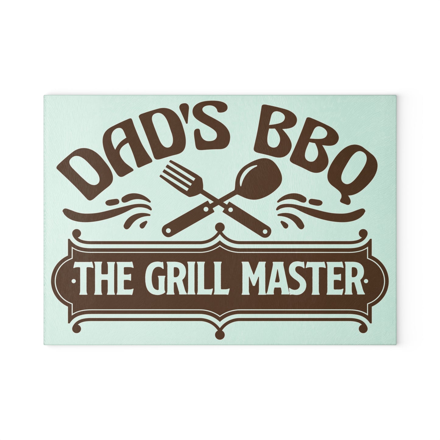 Dad's BBQ Glass Cutting Board