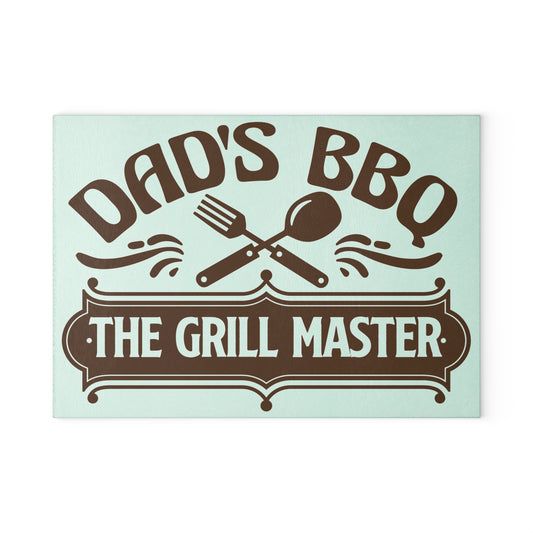 Dad's BBQ Glass Cutting Board