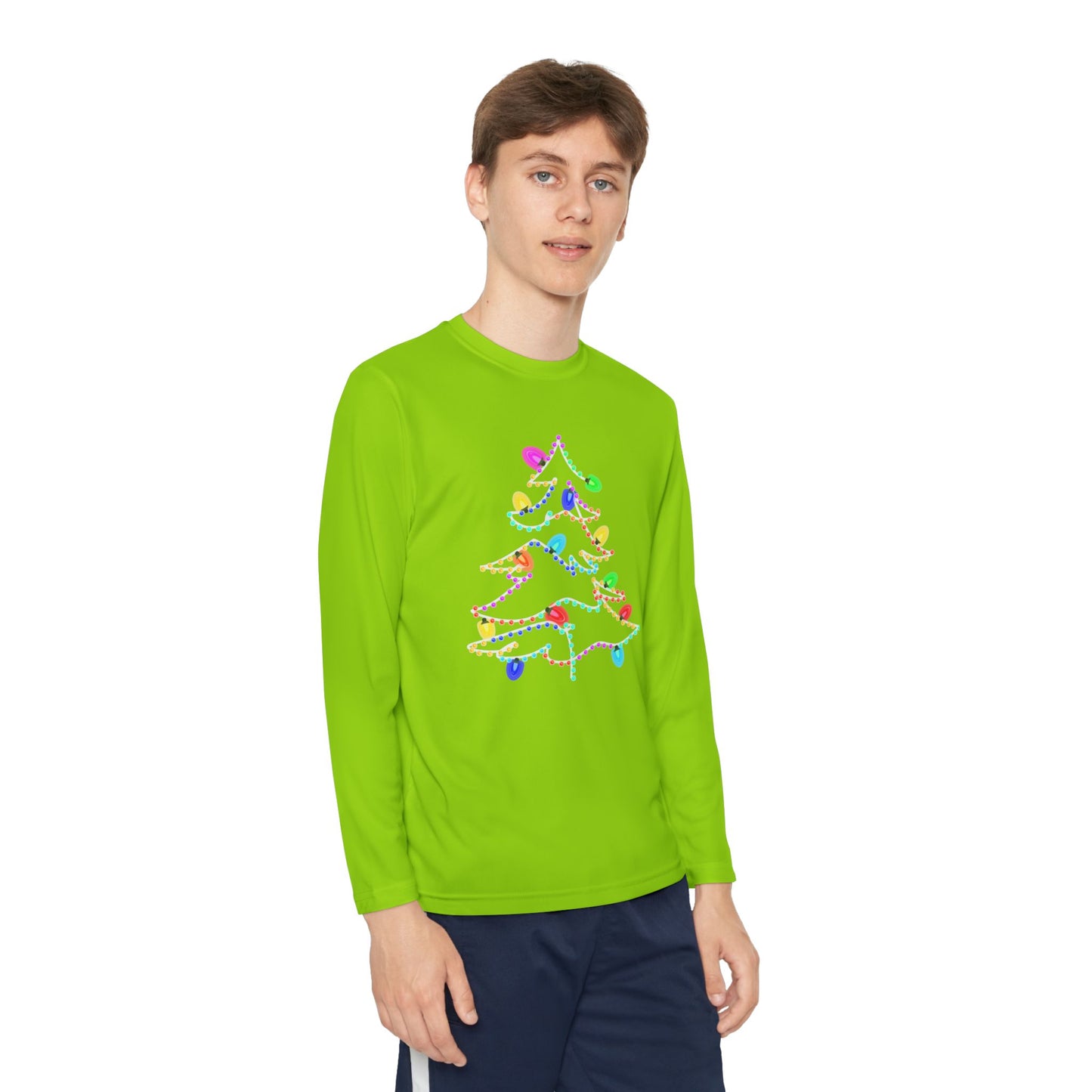 Christmas Lights Kids Long Sleeve Tee