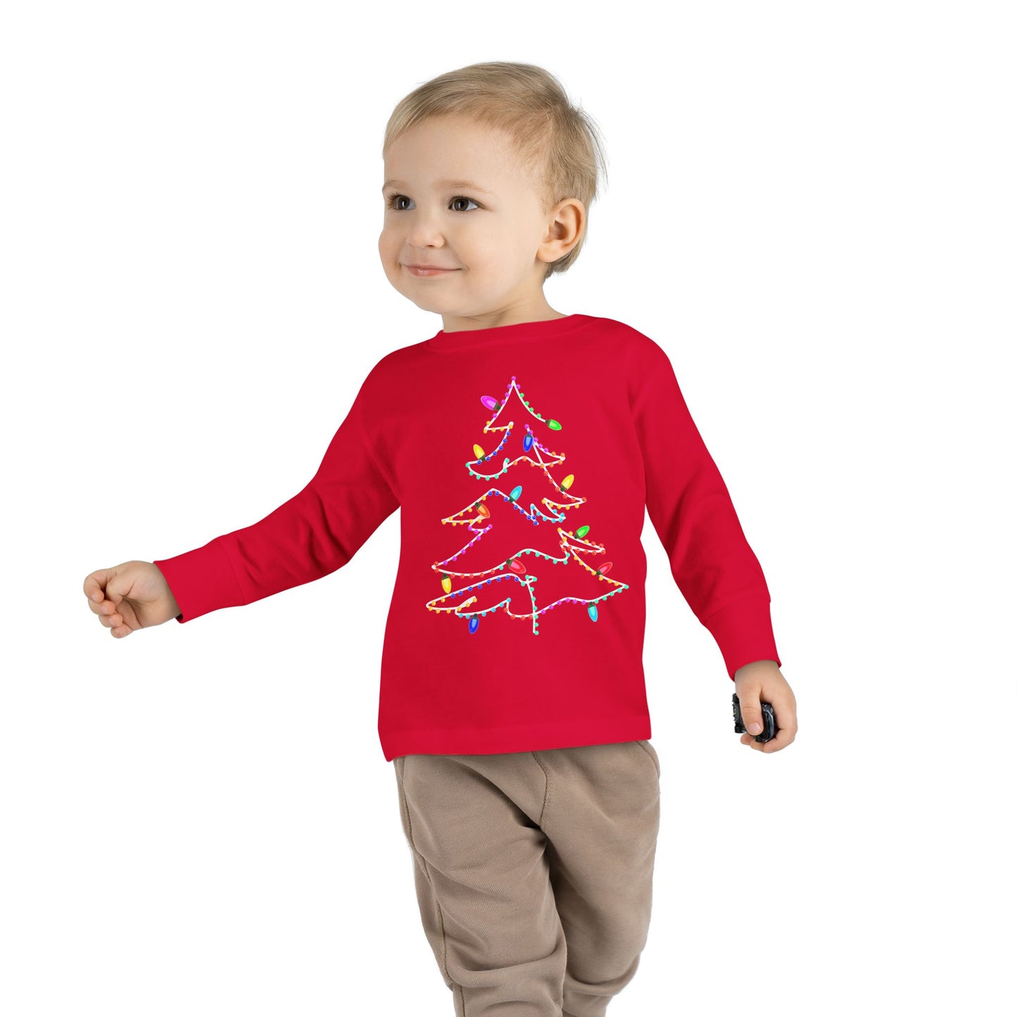 Christmas Lights Toddler  Long Sleeve Tee