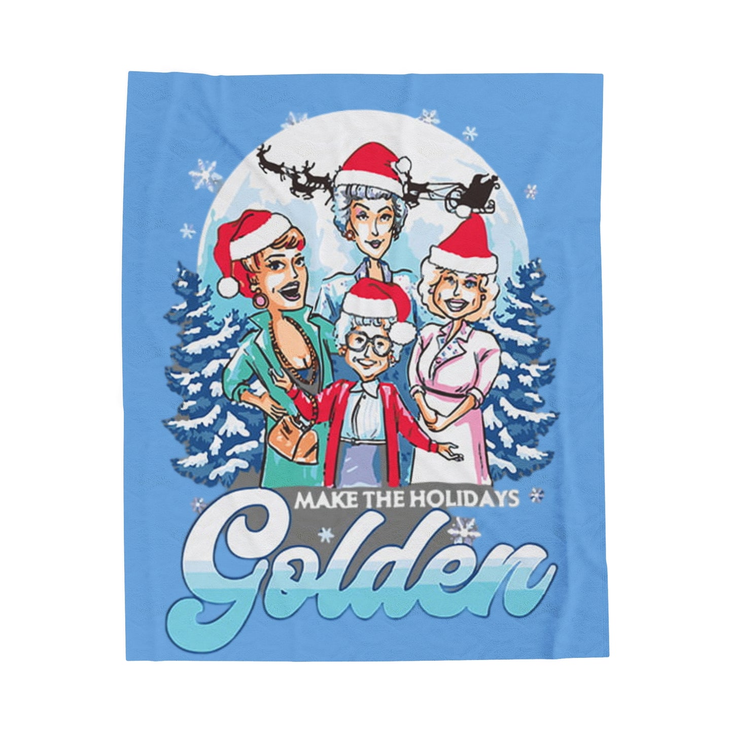 Make The Holidays Golden Blanket