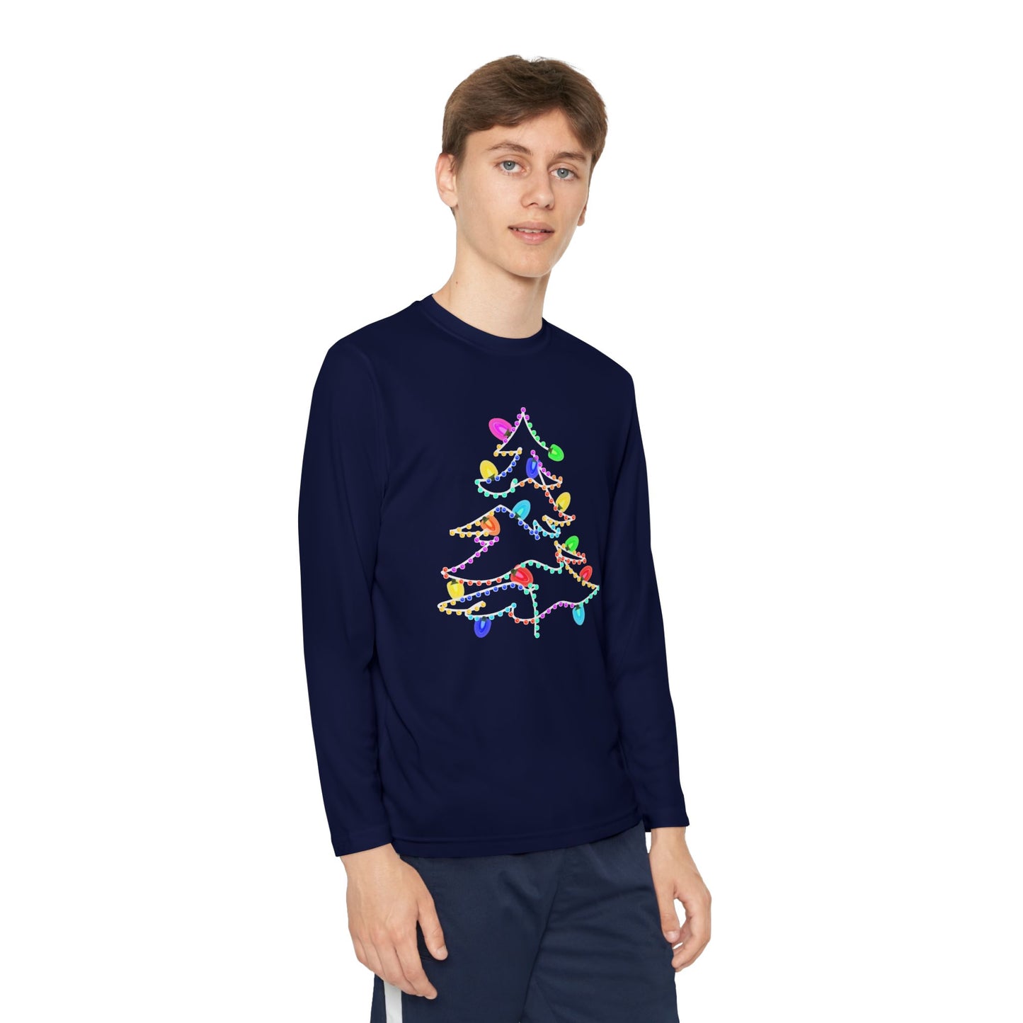 Christmas Lights Kids Long Sleeve Tee