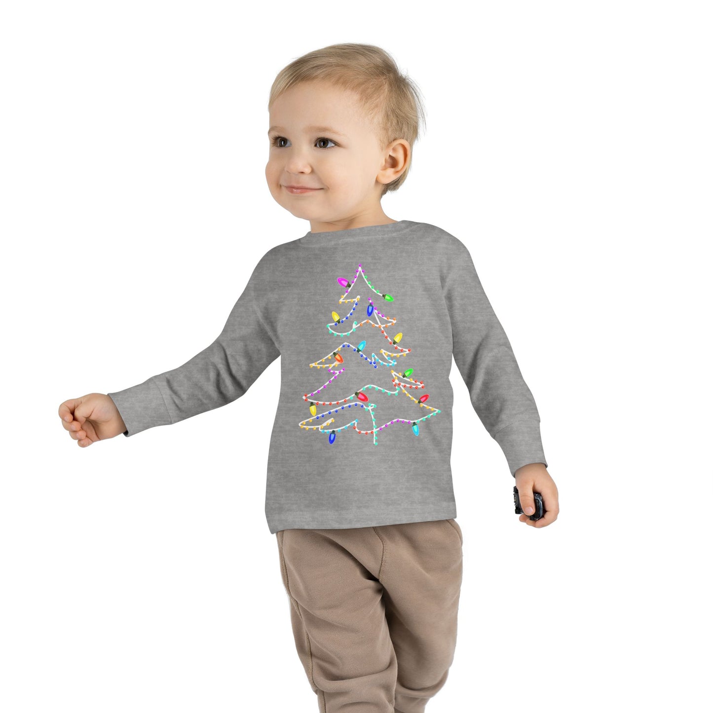 Christmas Lights Toddler  Long Sleeve Tee