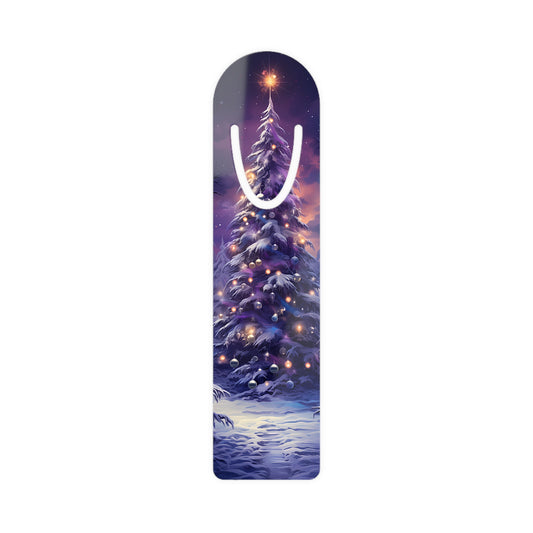 Purple Christmas Tree Bookmark