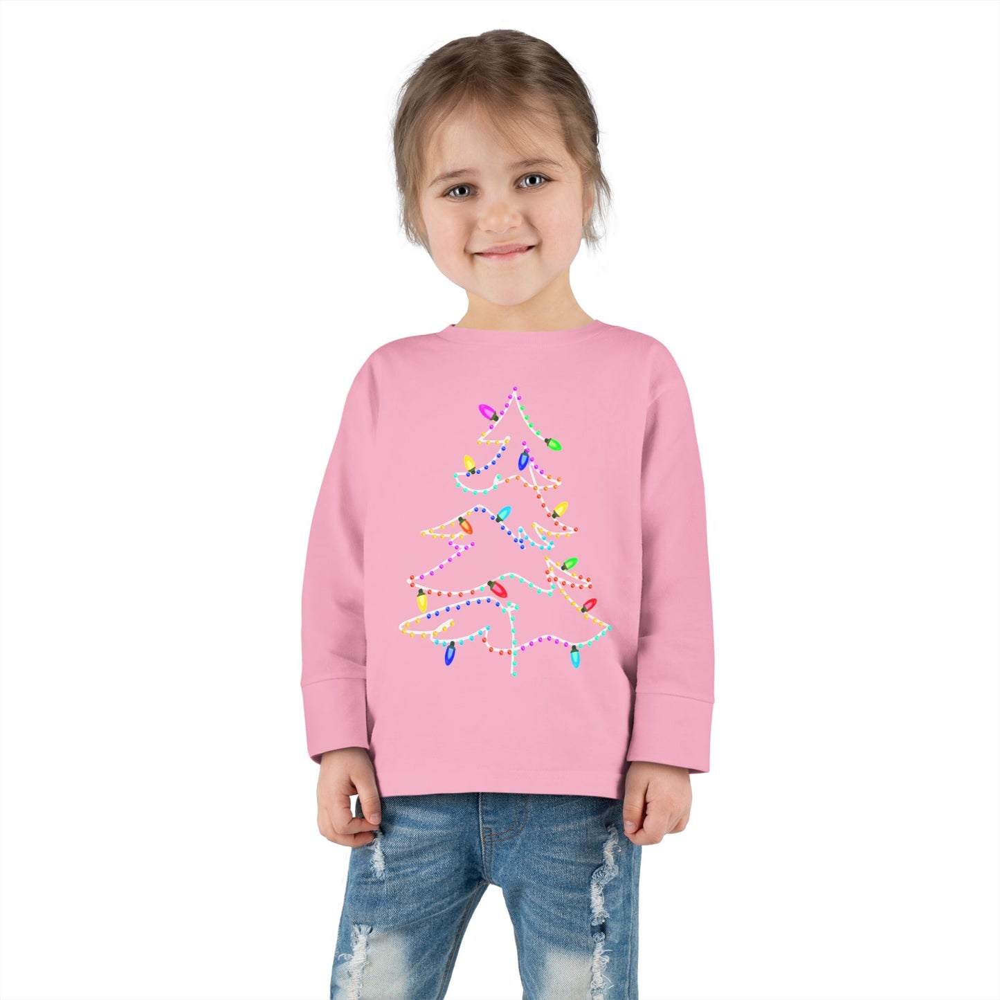 Christmas Lights Toddler  Long Sleeve Tee