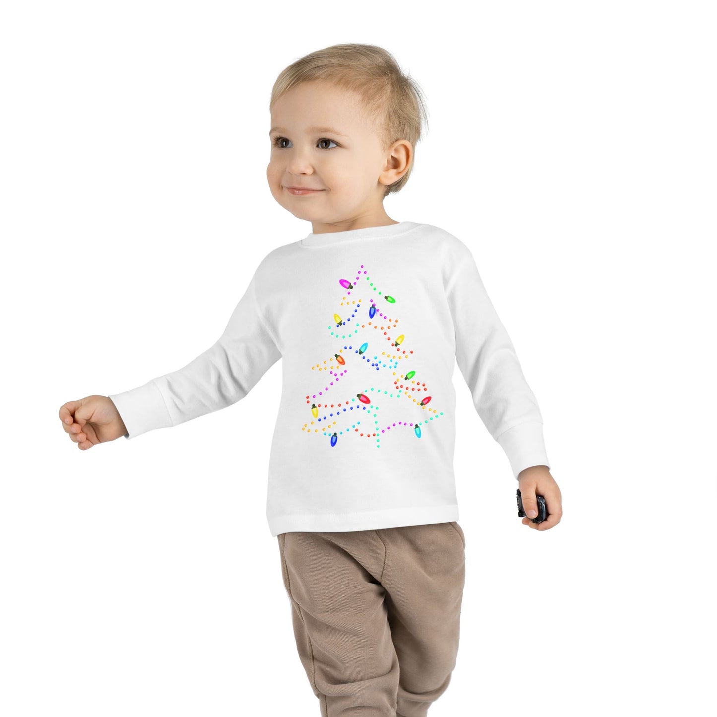 Christmas Lights Toddler  Long Sleeve Tee