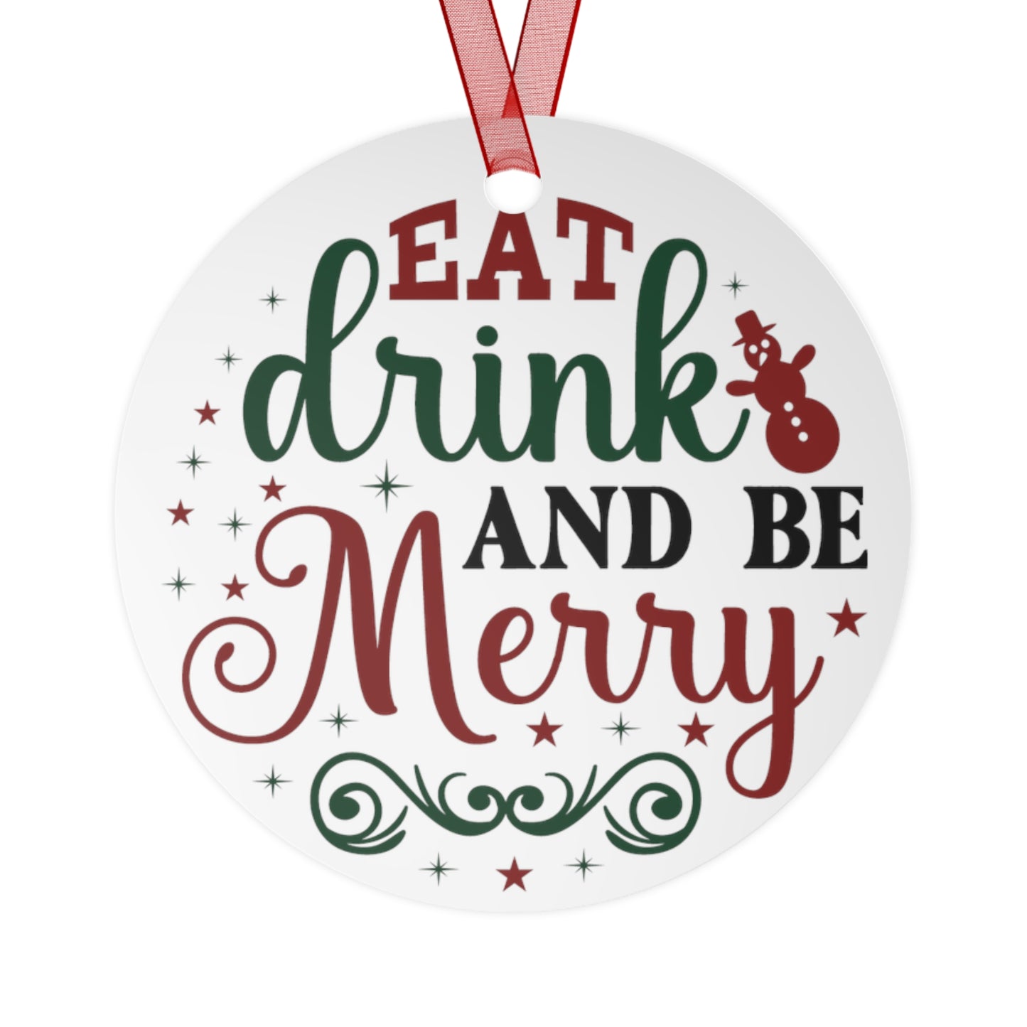 Eat Drink & Be Merry Ornament