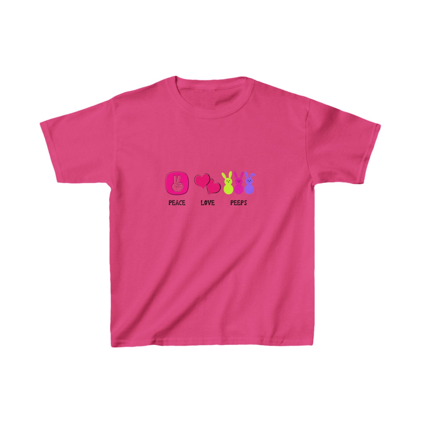 Peace Love & Peeps Kids Tee