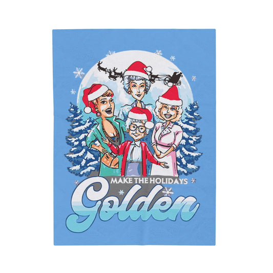 Make The Holidays Golden Blanket