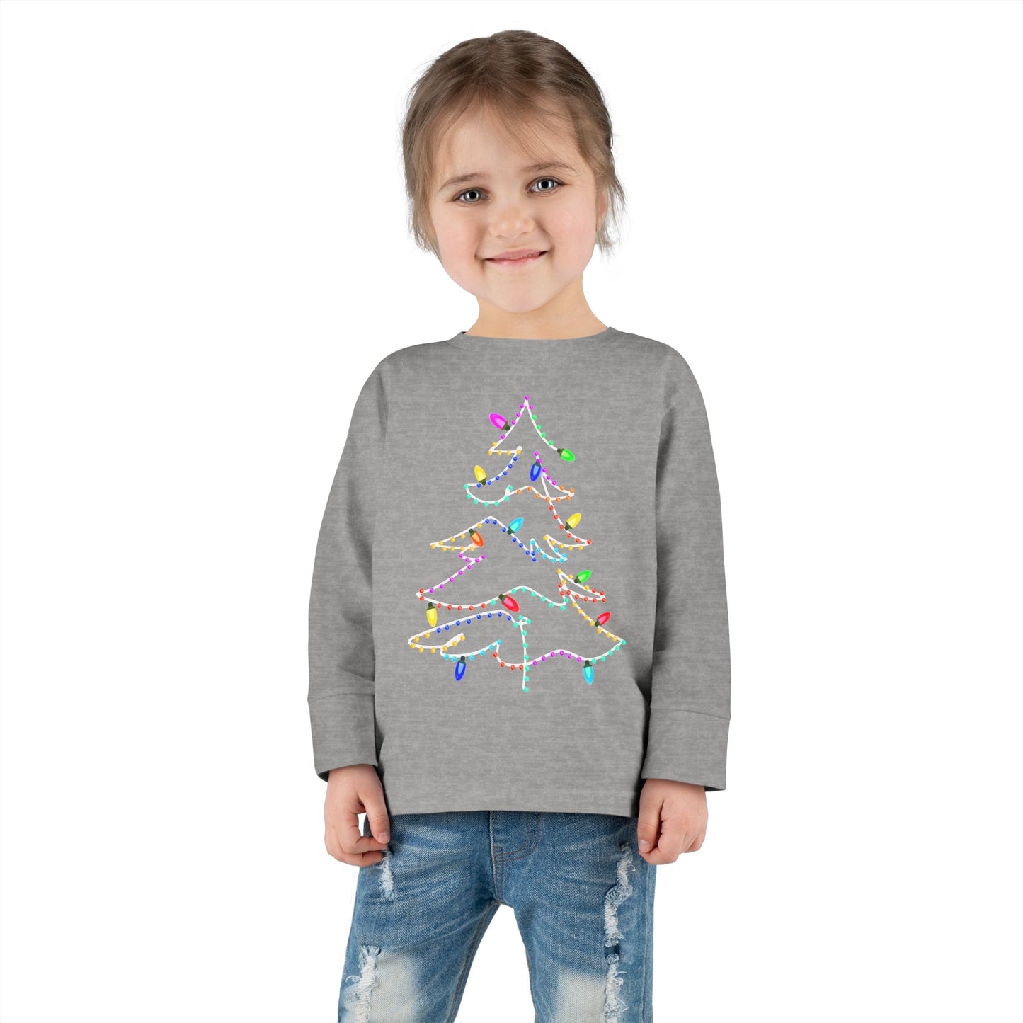 Christmas Lights Toddler  Long Sleeve Tee