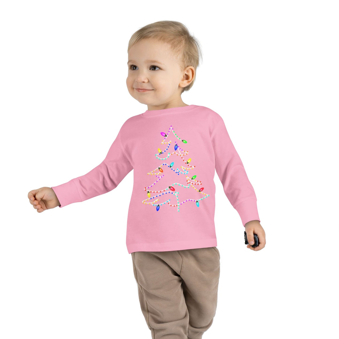 Christmas Lights Toddler  Long Sleeve Tee