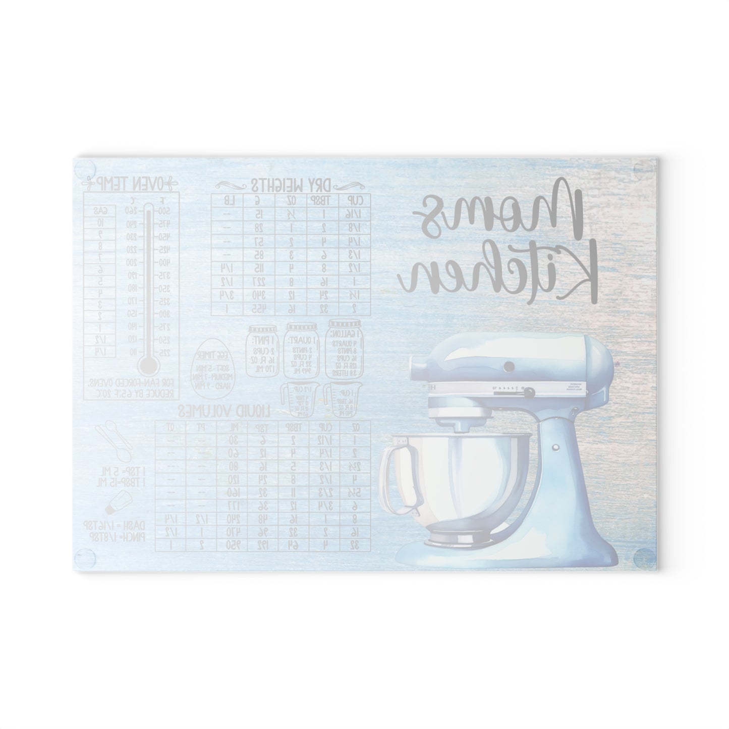 Mom's Kitchen Glass Cutting Board