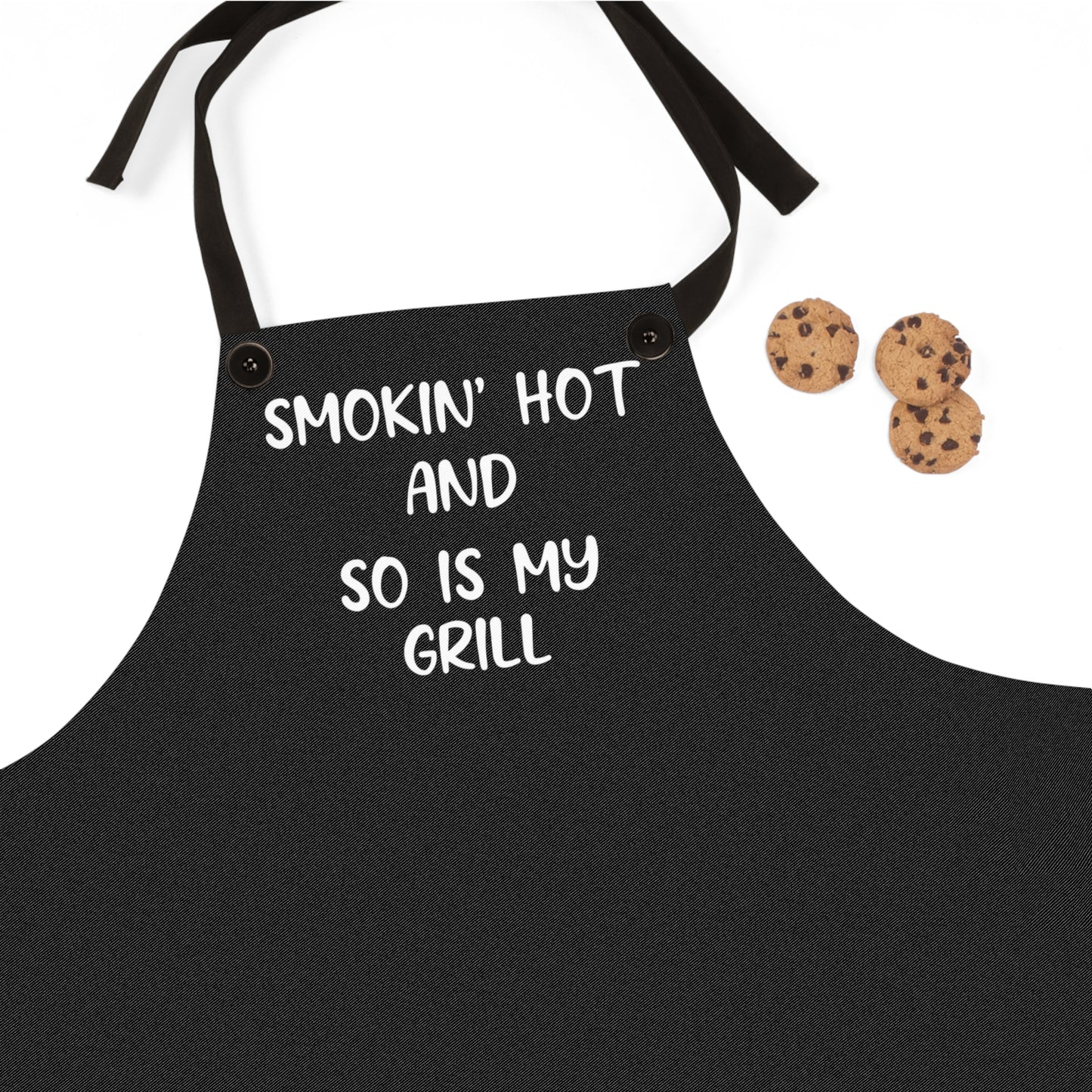 Smokin' Hot-Black Apron