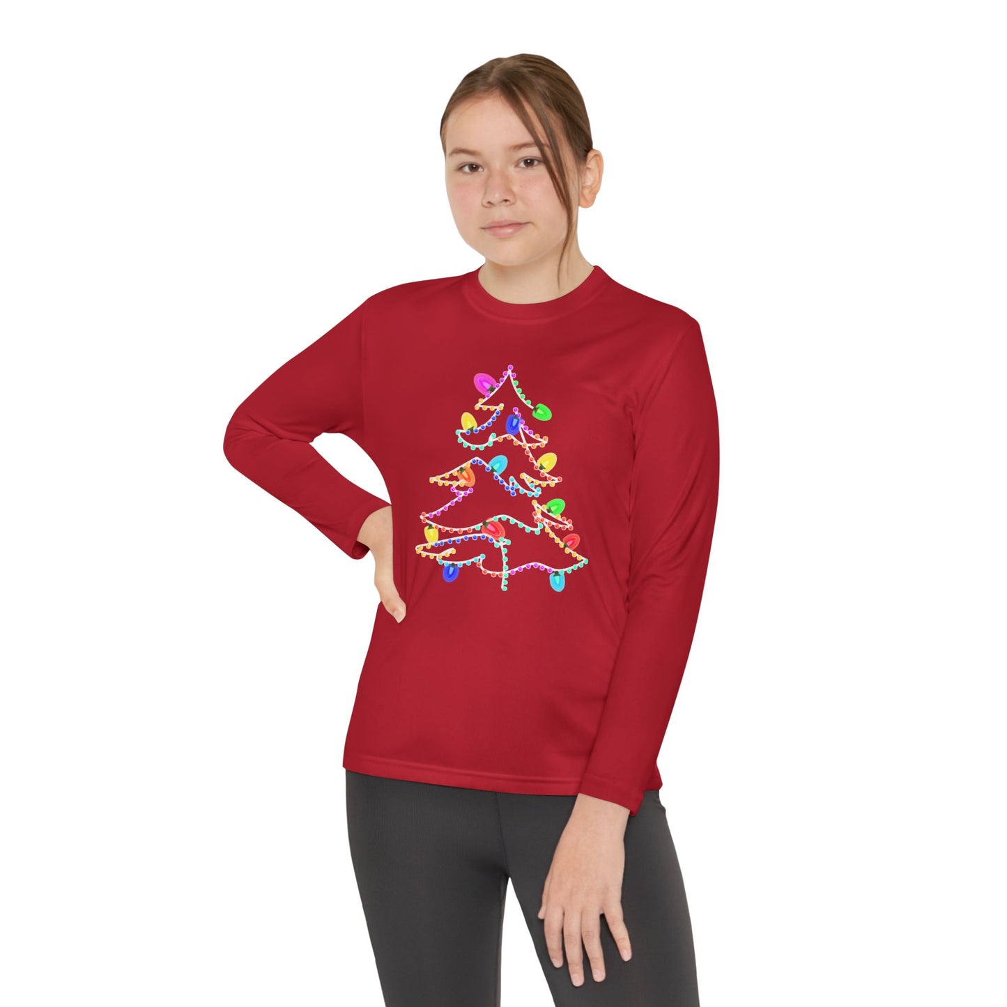 Christmas Lights Kids Long Sleeve Tee