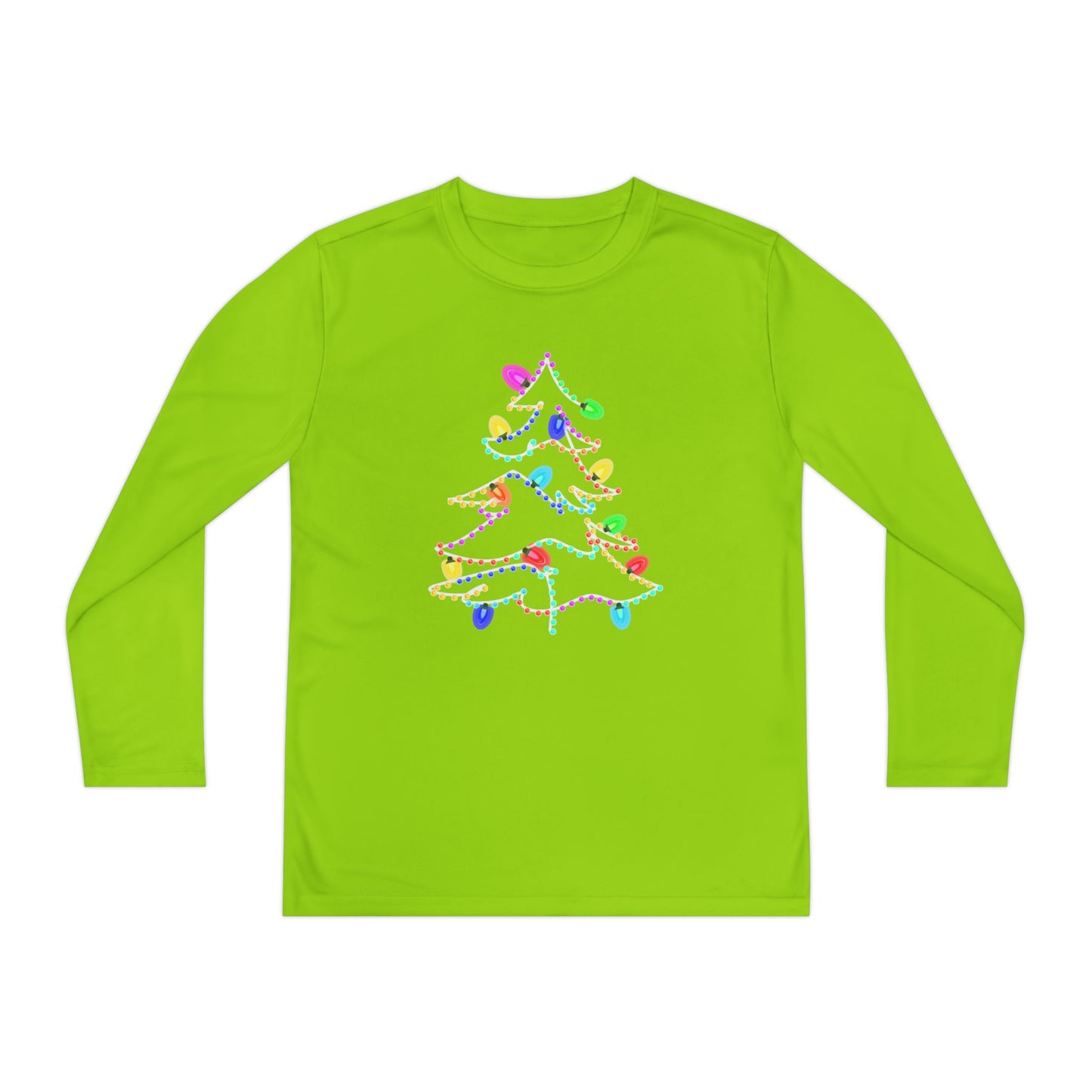 Christmas Lights Kids Long Sleeve Tee