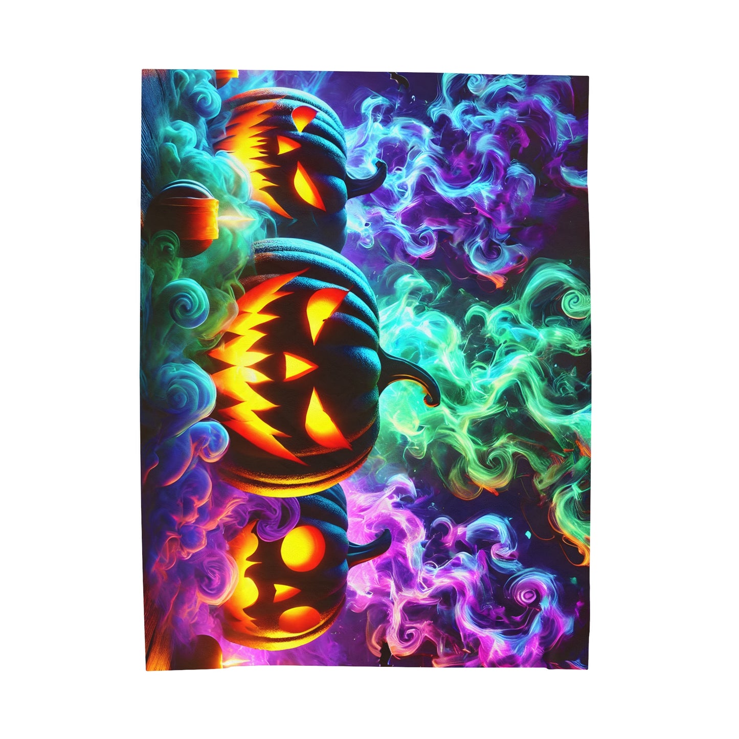 Trio of Jack O'Lanterns Blanket