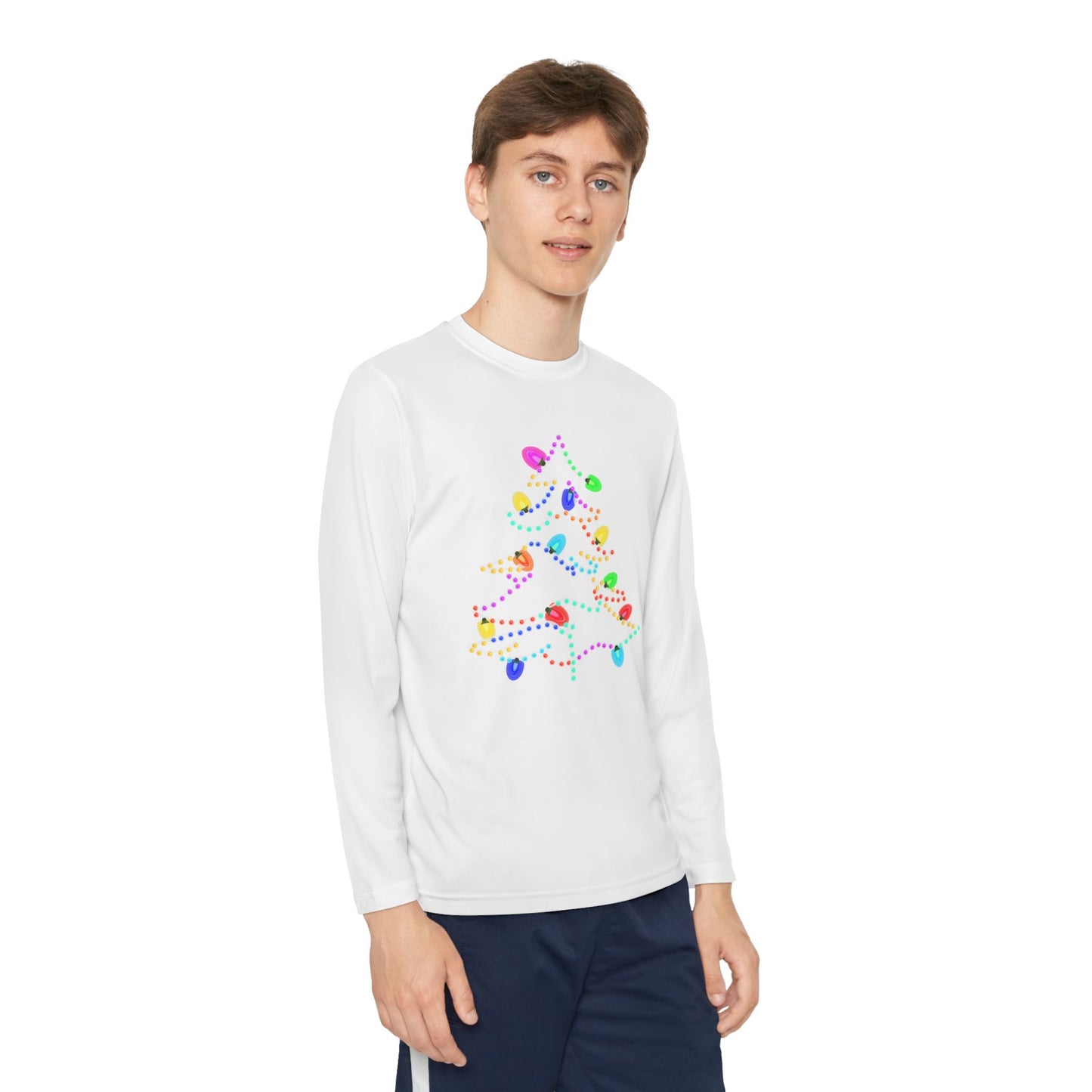 Christmas Lights Kids Long Sleeve Tee