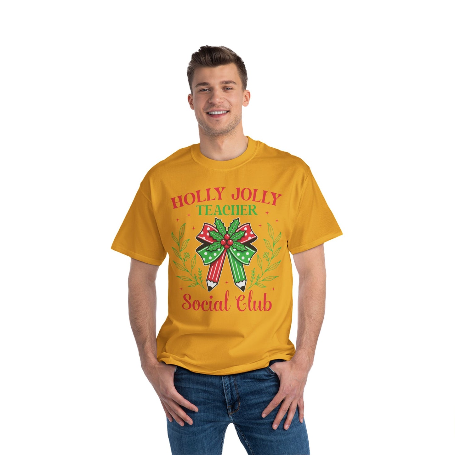 Holly Jolly Teacher Social Club Tee