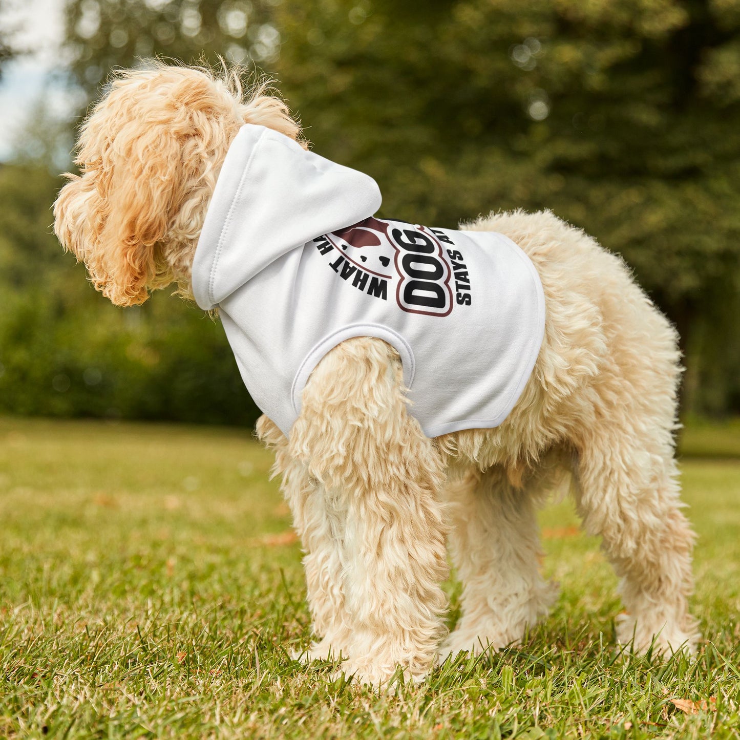 What Happens At The Dog Park Pet Hoodie