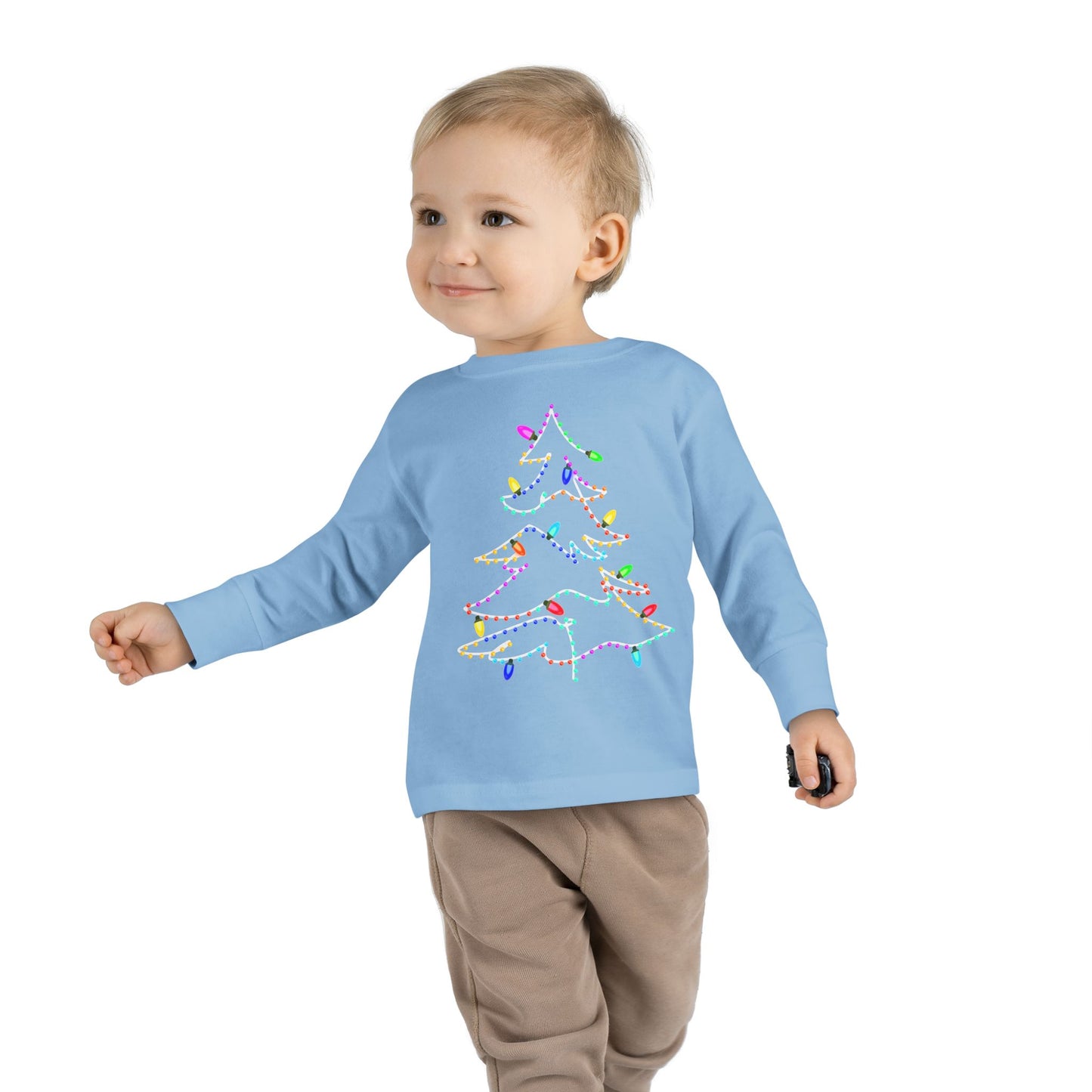 Christmas Lights Toddler  Long Sleeve Tee