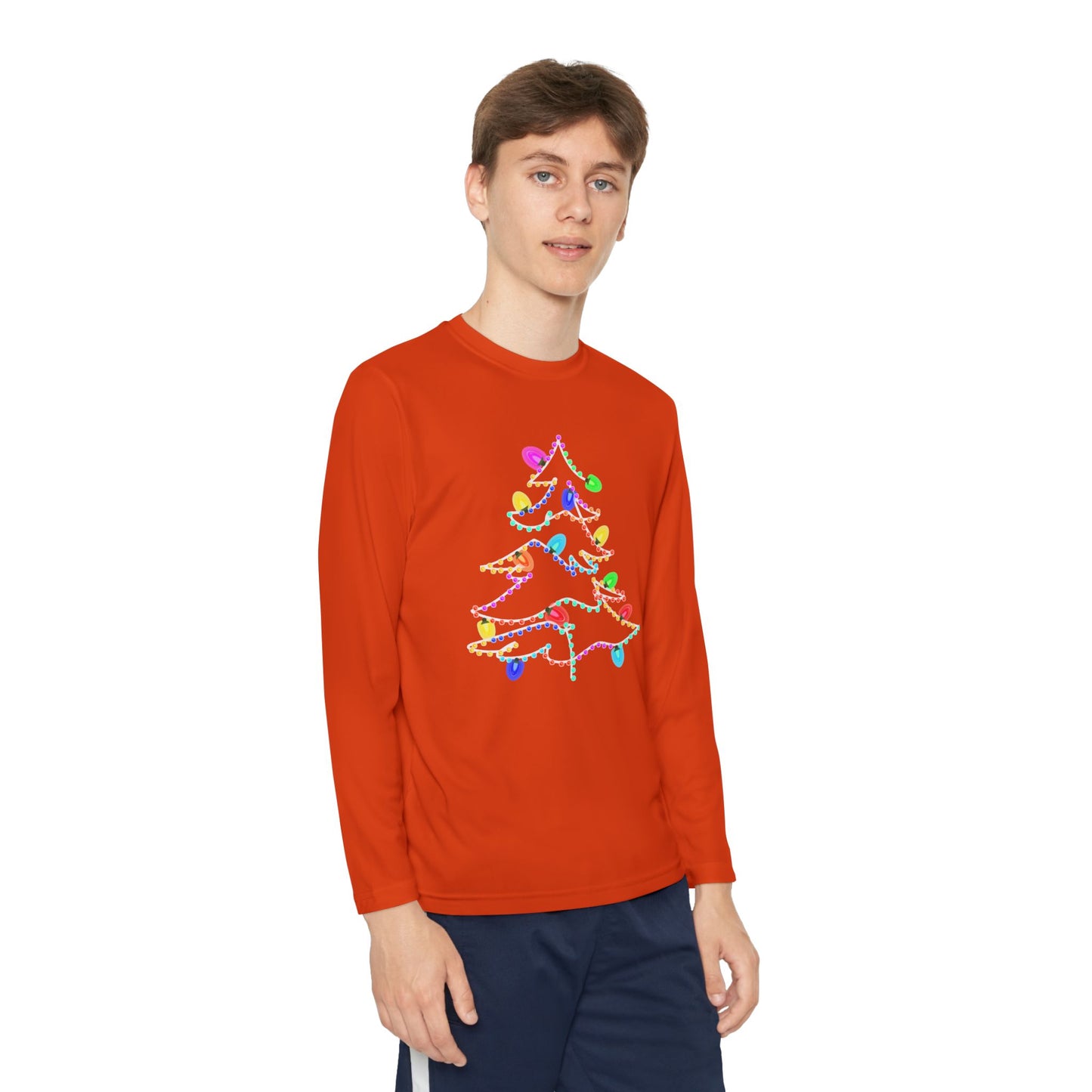 Christmas Lights Kids Long Sleeve Tee