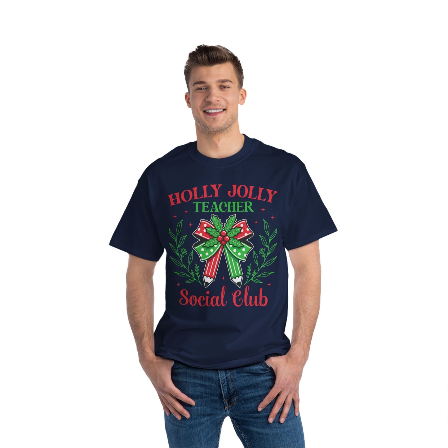 Holly Jolly Teacher Social Club Tee