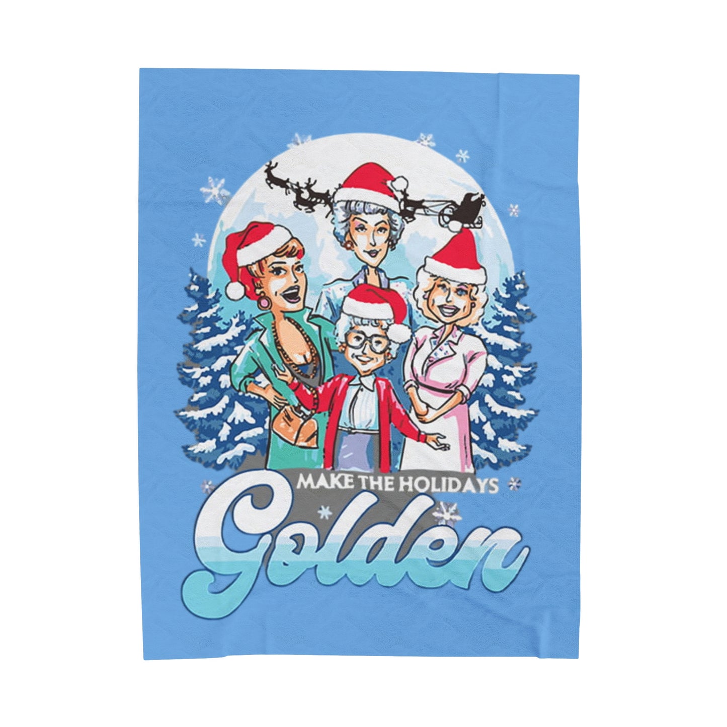 Make The Holidays Golden Blanket