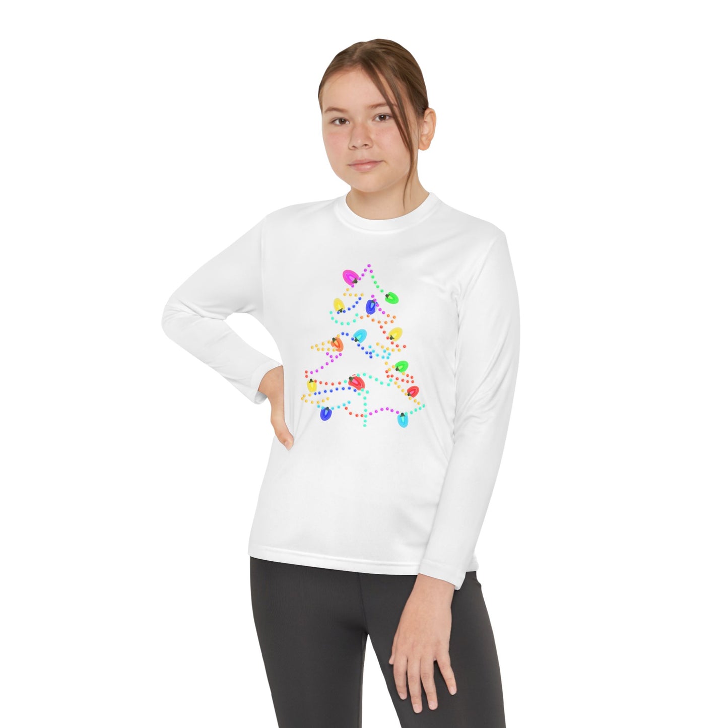 Christmas Lights Kids Long Sleeve Tee