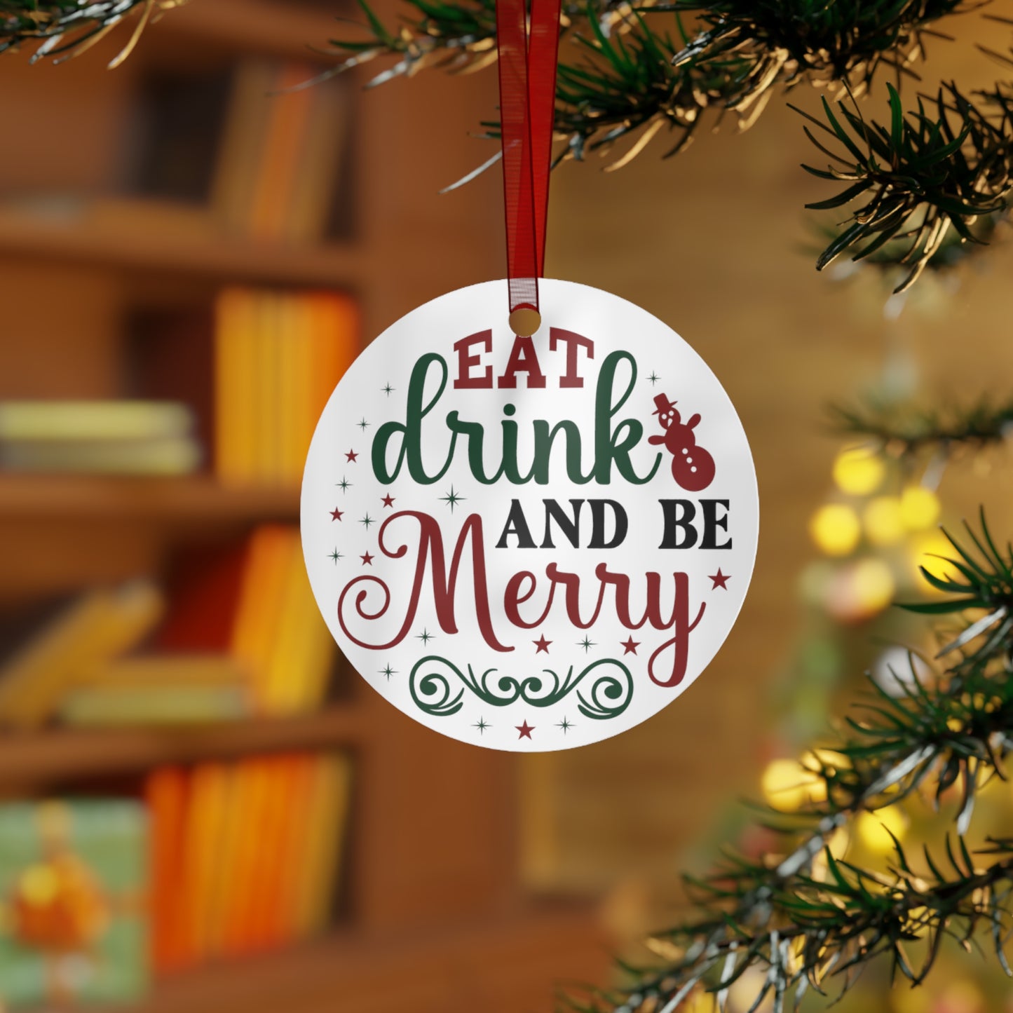 Eat Drink & Be Merry Ornament