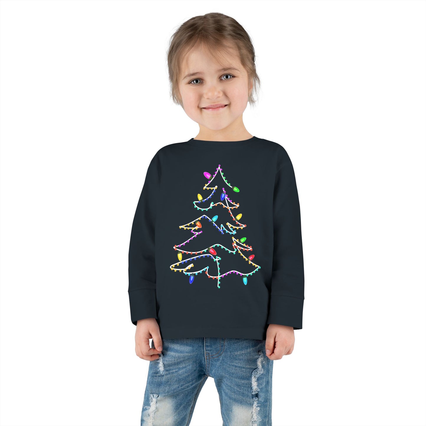 Christmas Lights Toddler  Long Sleeve Tee