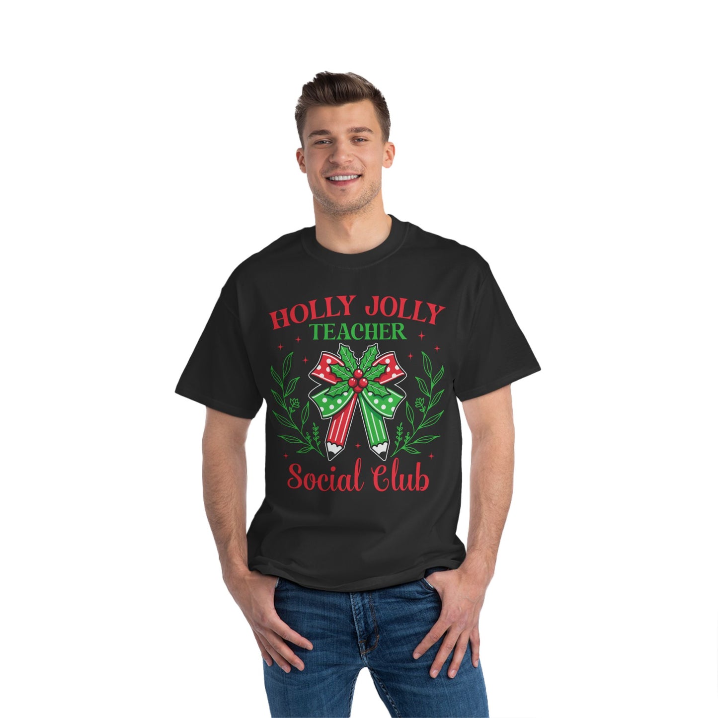 Holly Jolly Teacher Social Club Tee