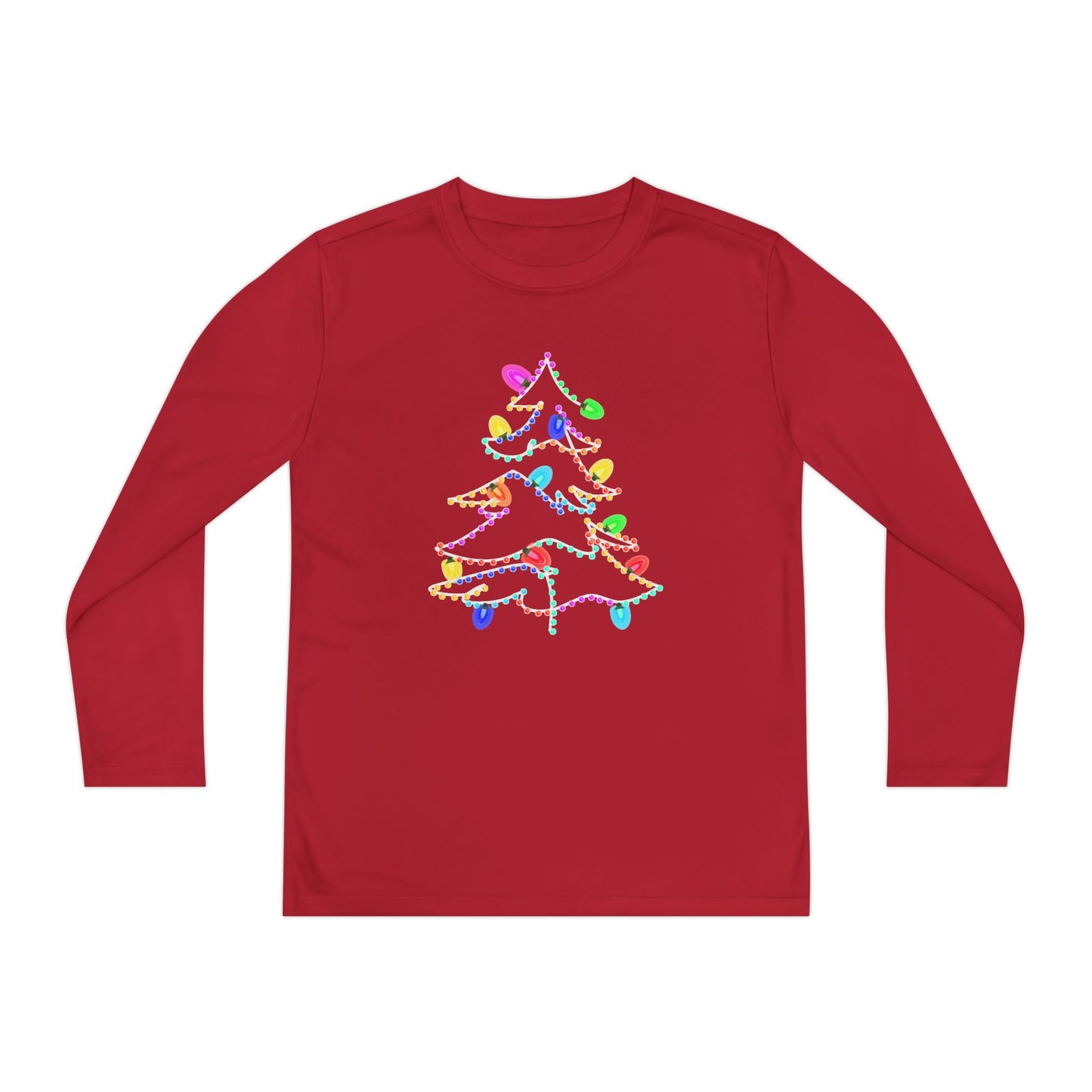 Christmas Lights Kids Long Sleeve Tee