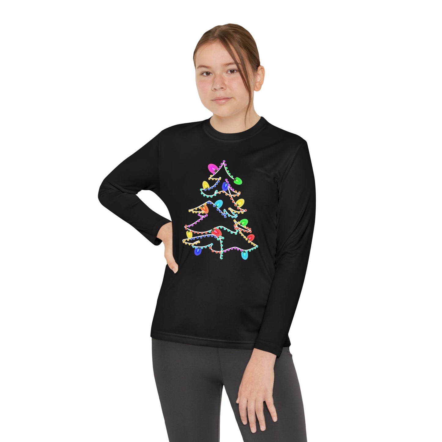 Christmas Lights Kids Long Sleeve Tee