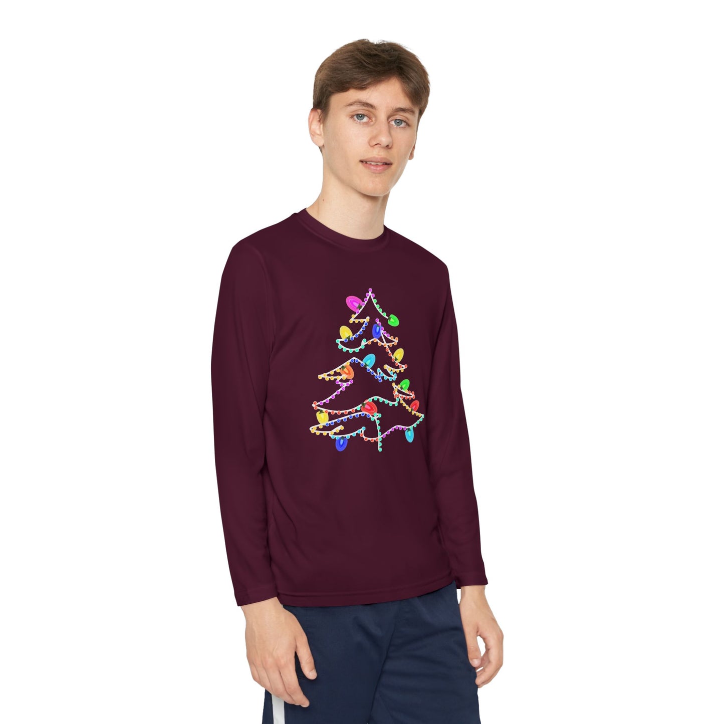 Christmas Lights Kids Long Sleeve Tee